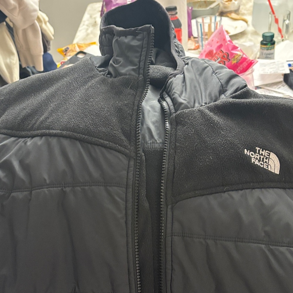 The North Face Kids Charcoal Puffer Jacket